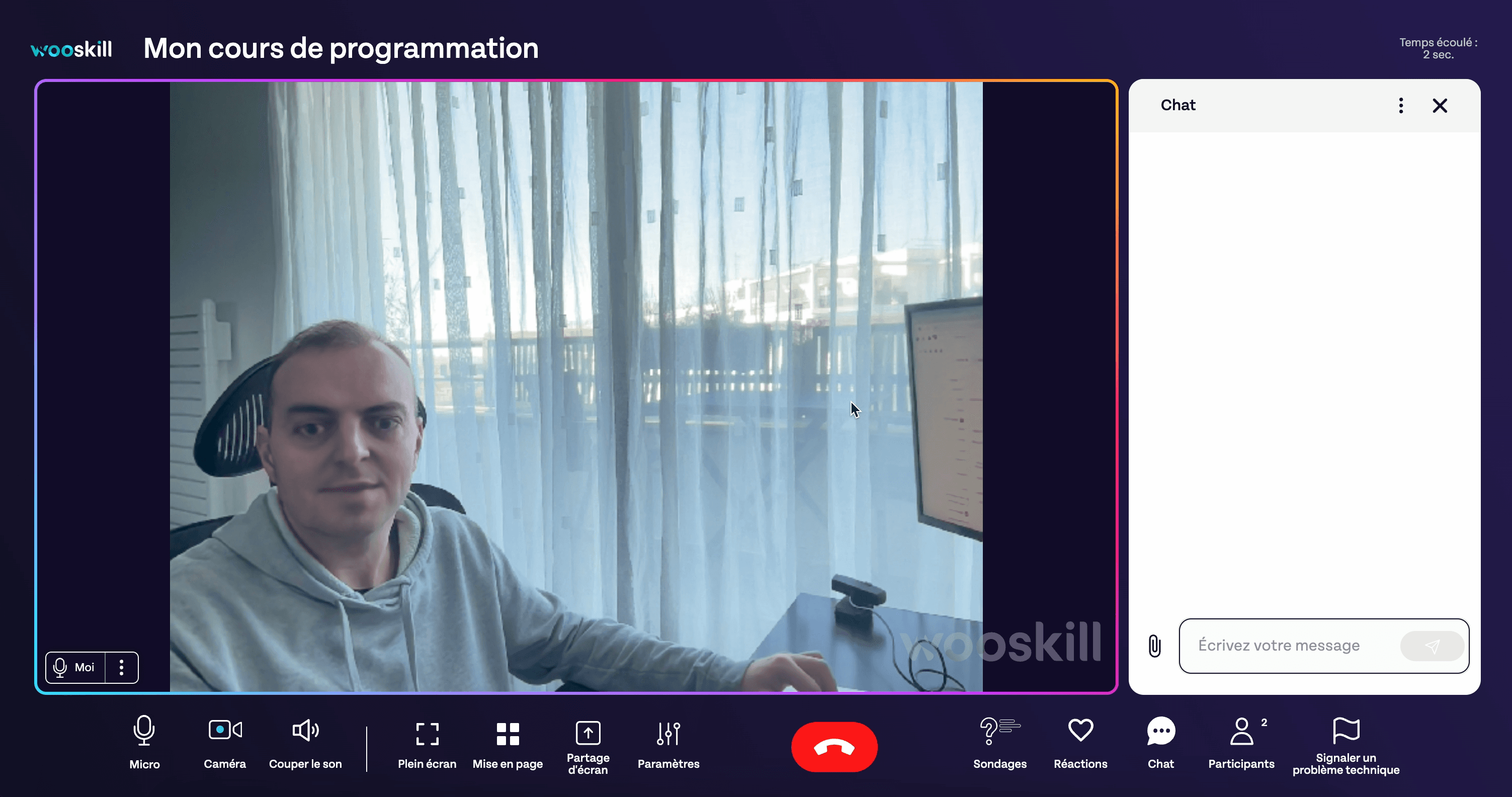 Live en cours avec Damien Gilbrin (moi)